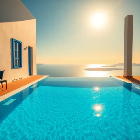 Pokój z prywatnym basenem Grecja