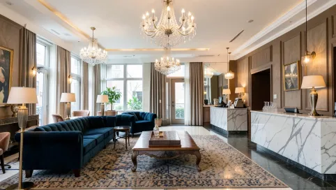 Projekt wnętrza hotelowego