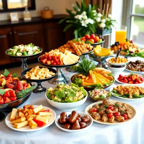 Przykładowe menu bufetowe