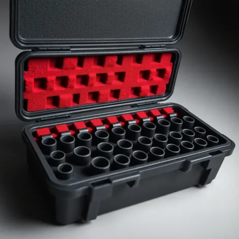 Pusta walizka na klucze nasadowe