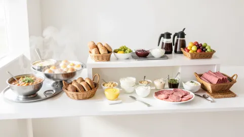 schemat bufetu śniadaniowego