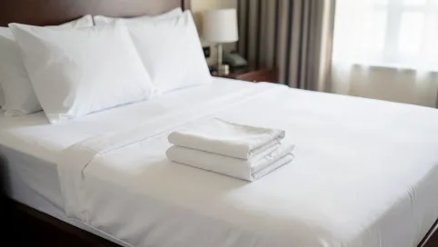 Składanie Pościeli W Hotelu