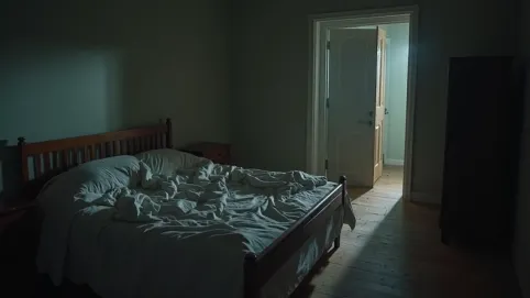 Spanie nogami do drzwi