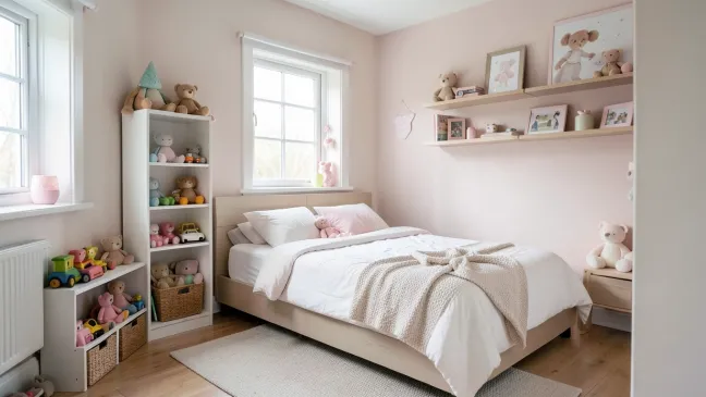 Sypialnia i pokój dziecka w jednym