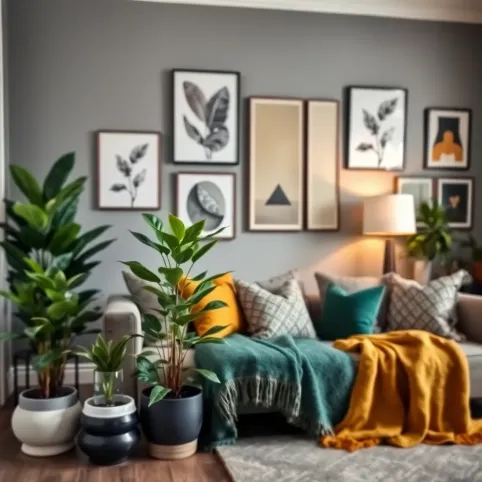 Szary pokój jakie dodatki