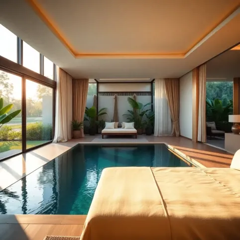 Wakacje pokój z prywatnym basenem