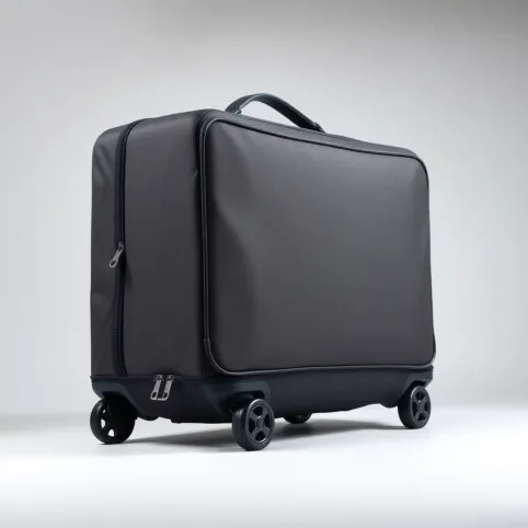 Walizka materiałowa na kółkach