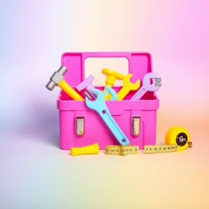 Walizka z narzędziami dla dziewczynki