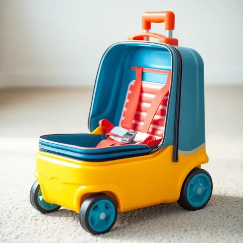 Walizka z siedziskiem dla dziecka