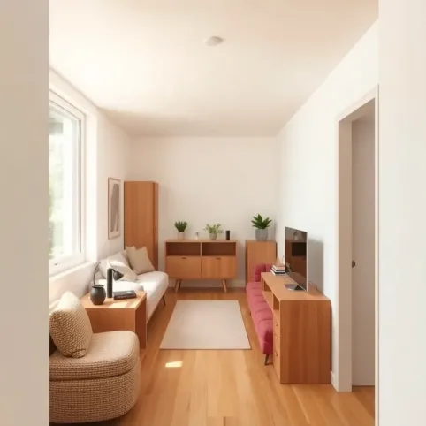 Wąski pokój inspiracje