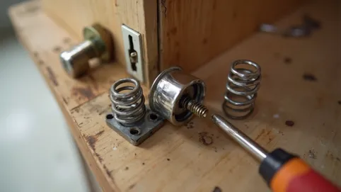 Wymiana sprężyny w zamku do drzwi
