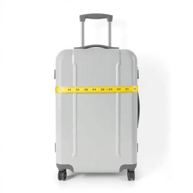 Wymiary średniej walizki