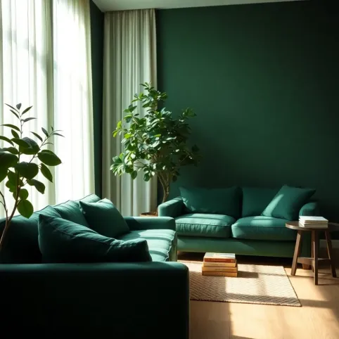 Zielony pokój inspiracje