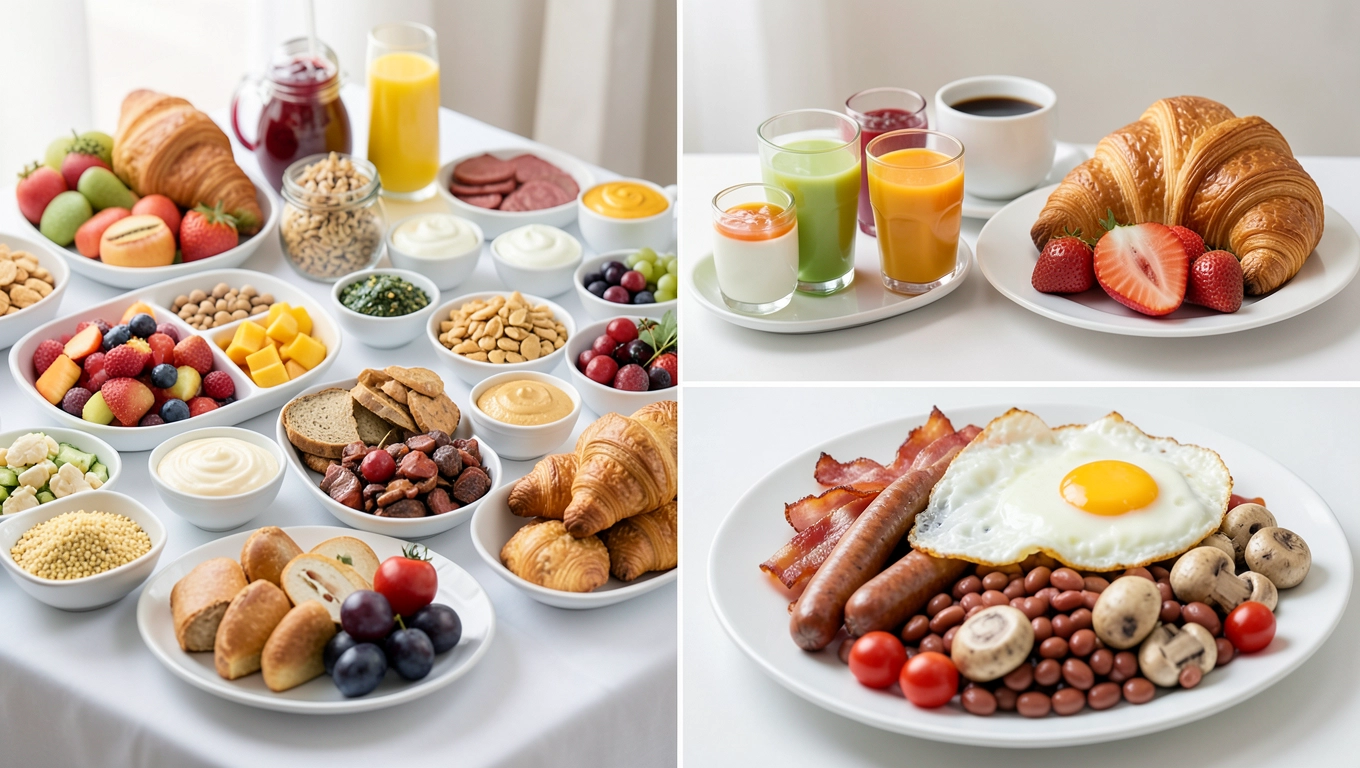 Śniadanie bufetowe vs kontynentalne i angielskie