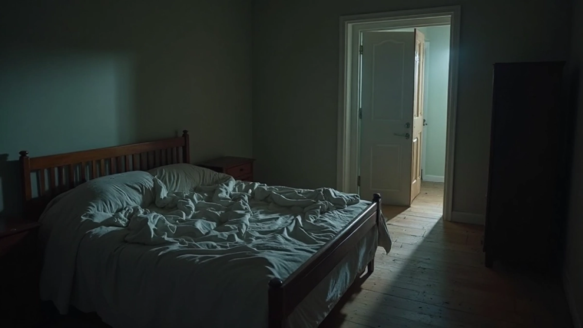 Spanie nogami do drzwi