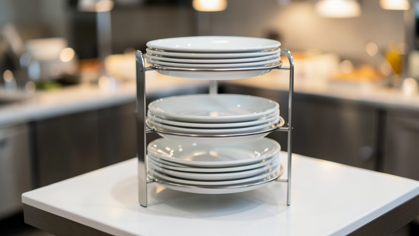 Stojak bufetowy na 2-3 talerze serwujące