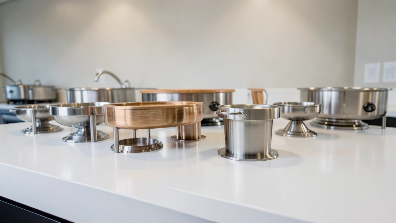 Stojaki bufetowe z różnych materiałów