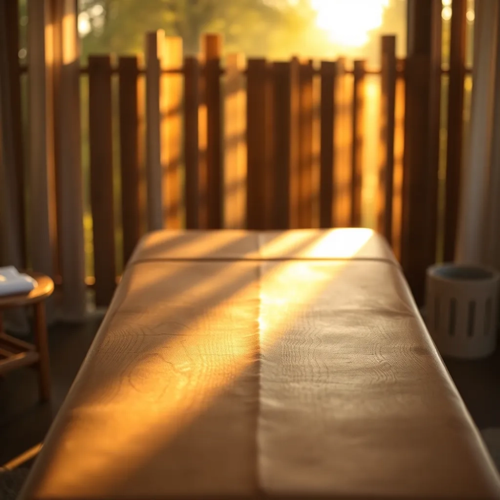 Stół do masażu drewniany