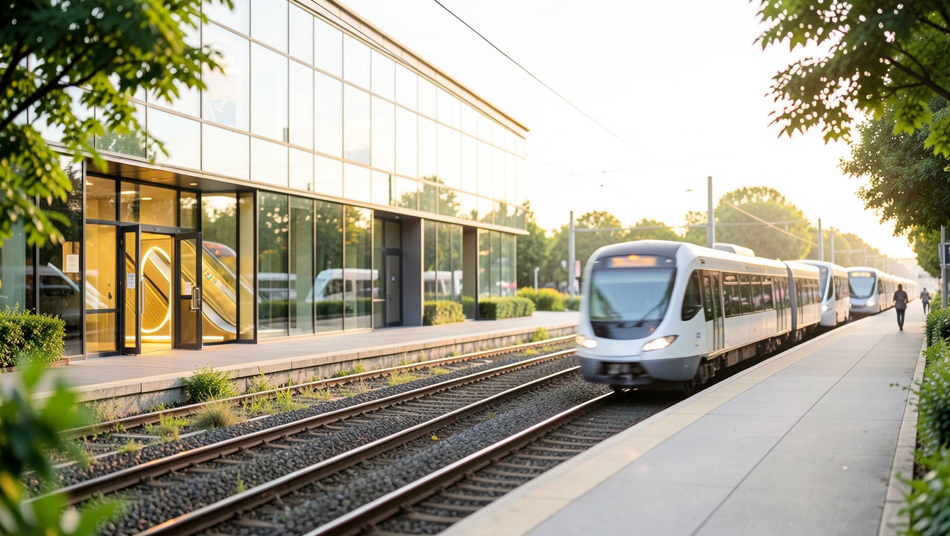 Świetnepołączenia komunikacyjne: metro, kolej i autobusy w zasięgu minuty pieszo