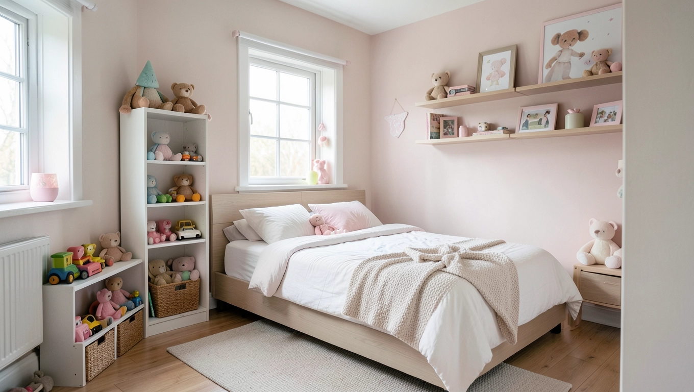 Sypialnia i pokój dziecka w jednym