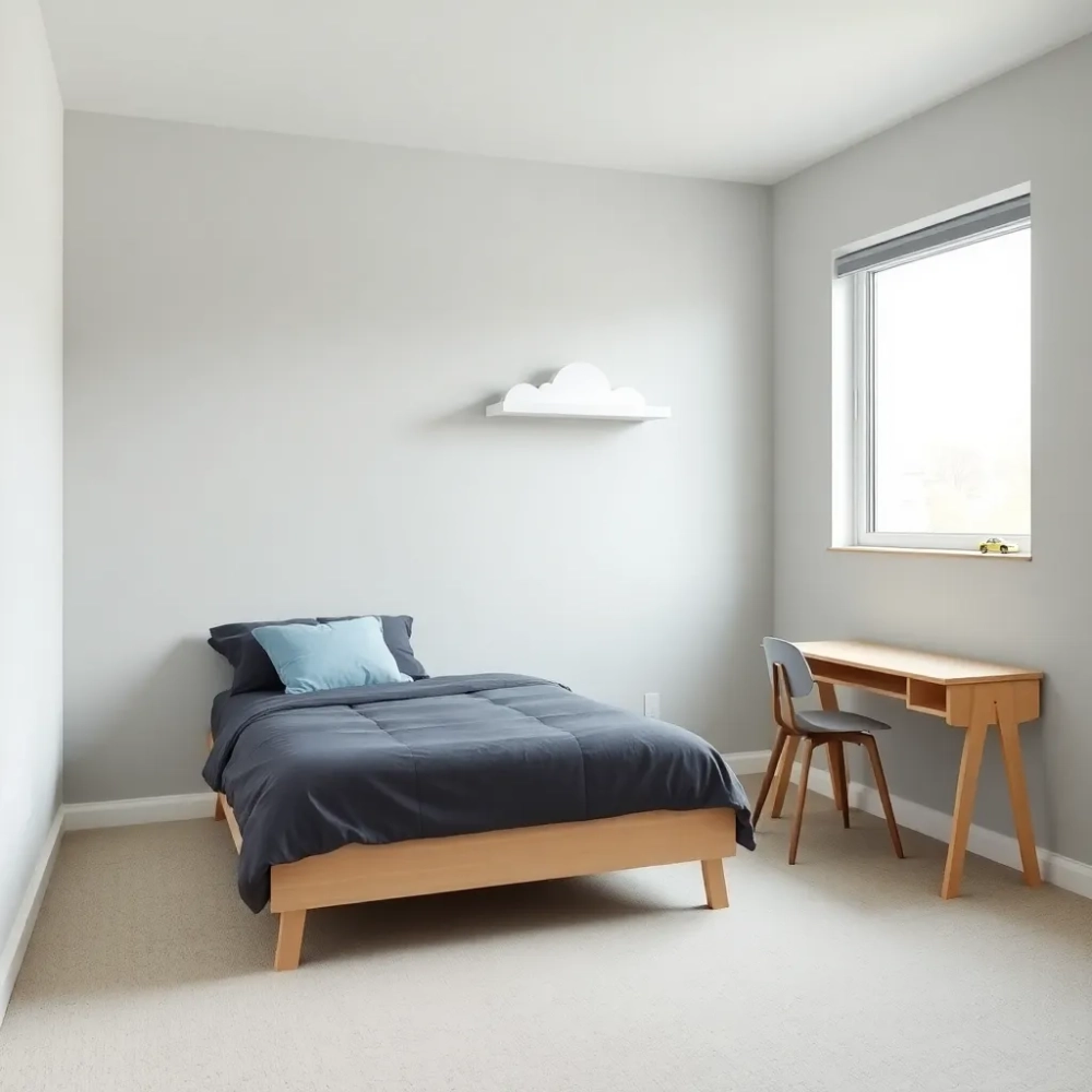 Szary pokój dla chłopca