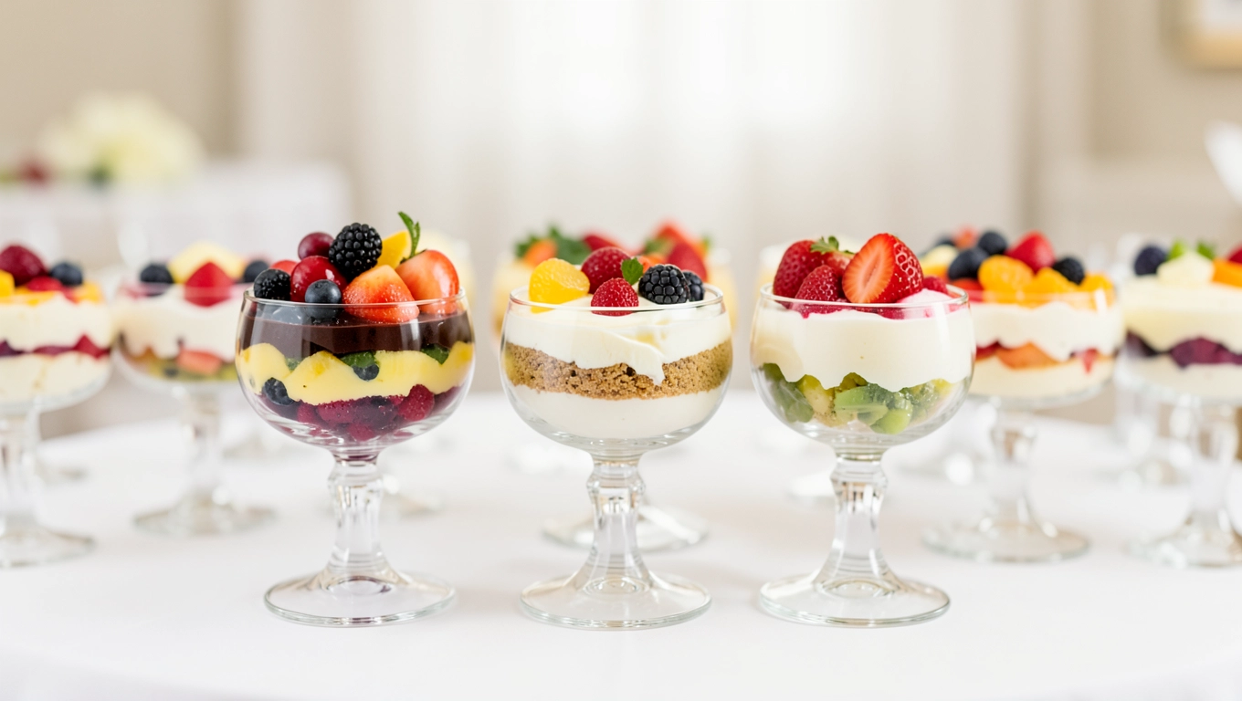 Szkalne naczynia bufetowe