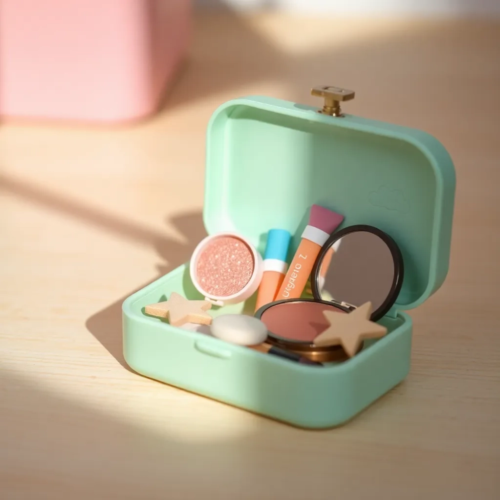 Walizka z kosmetykami dla dzieci