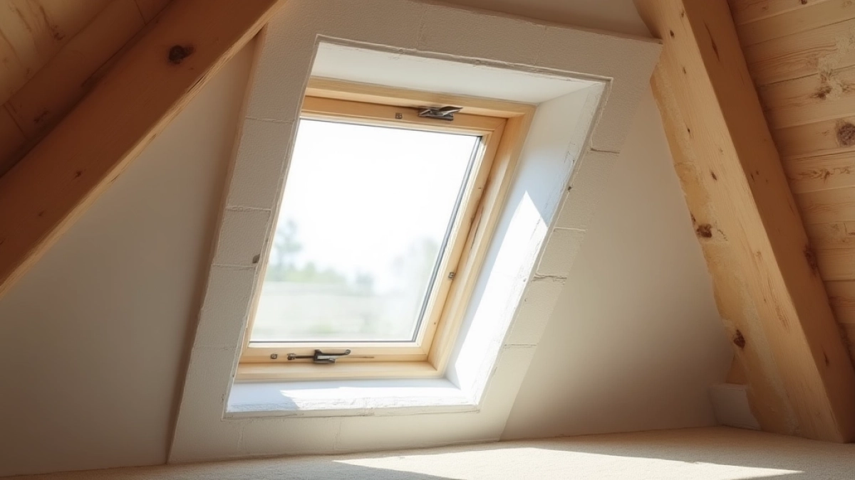 Zabudowa okna dachowego płytą gk