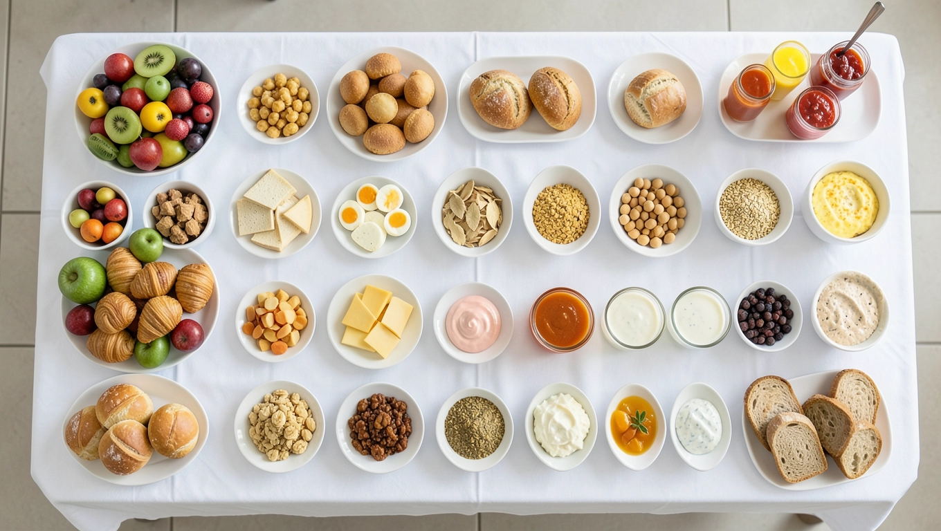 Zasady obsługi schematu bufetu śniadaniowego