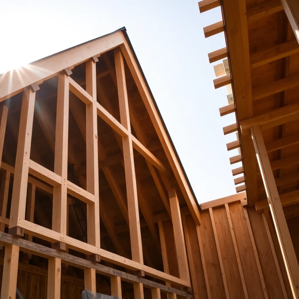 Zmiana konstrukcji dachu w trakcie budowy