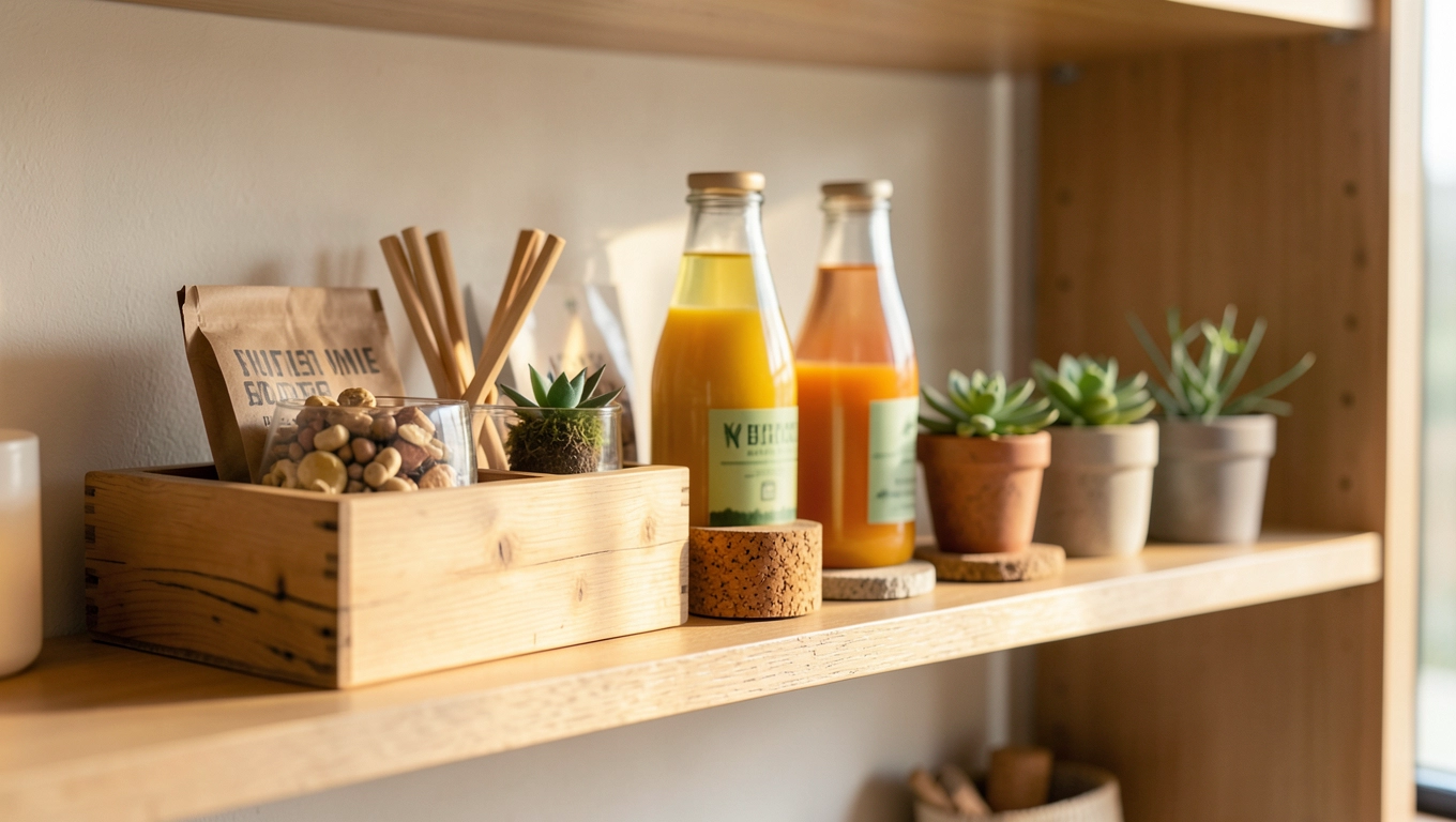 Zrównoważony room mini bar ekologia spotyka się z funkcjonalnością