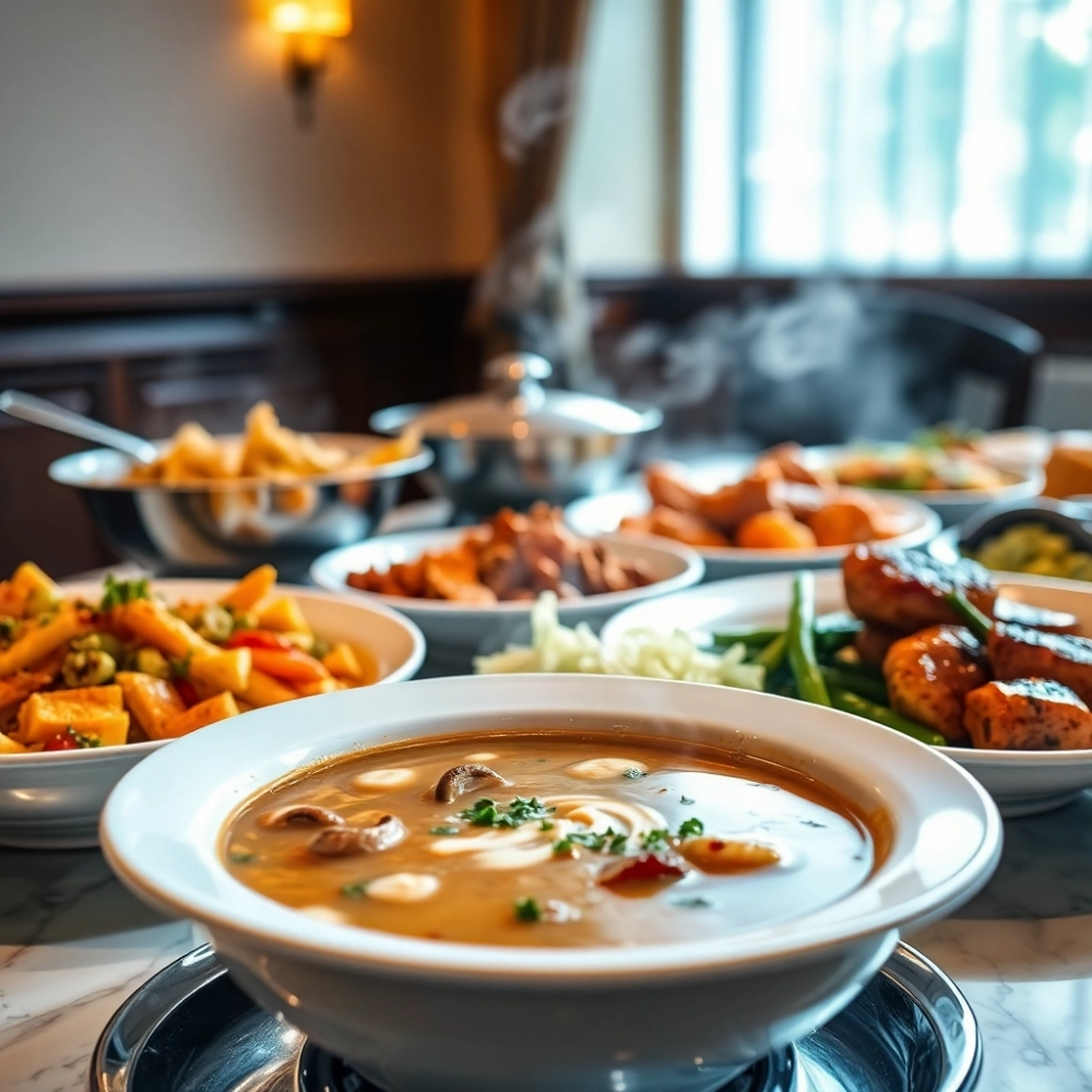 Bufet gorący menu
