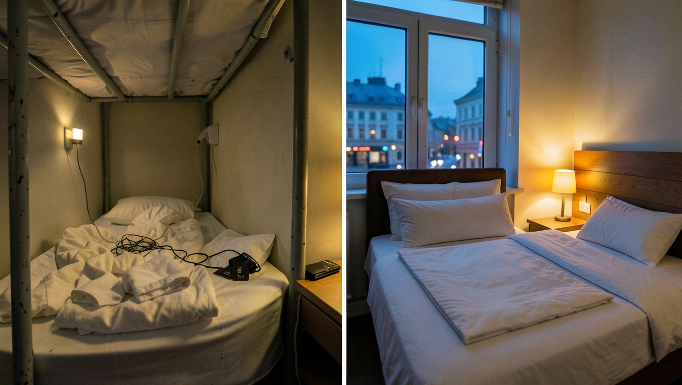 Hostel Wola vs hotel w centrum porównanie cen i klimatu