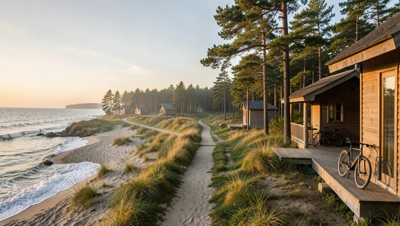 Jak daleko od plaży są bungalowy nad morzem?