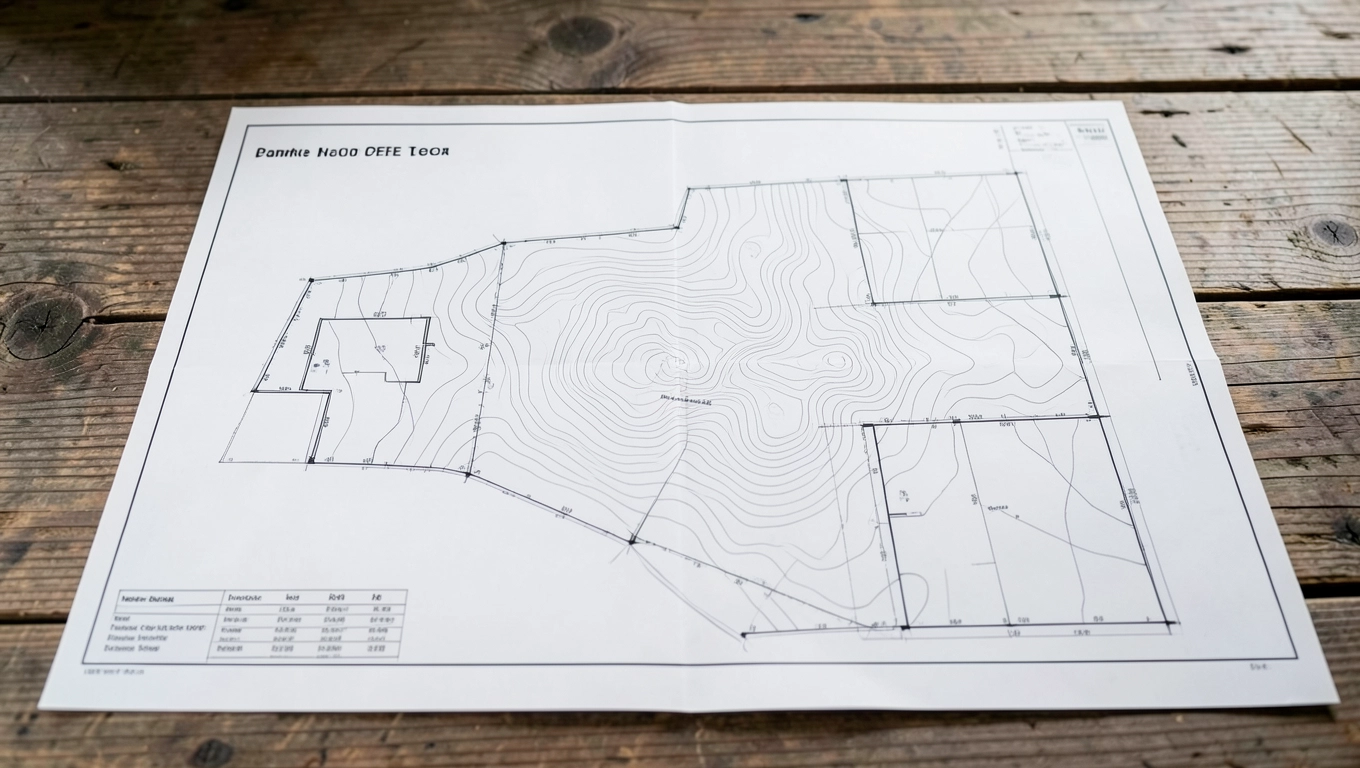 Mapa ewidencyjna pod bungalow