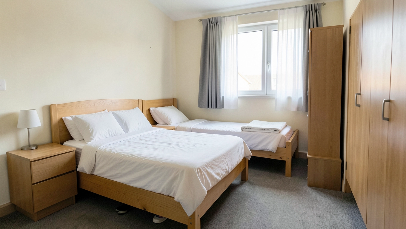 Pokój trzyosobowy w hostelu