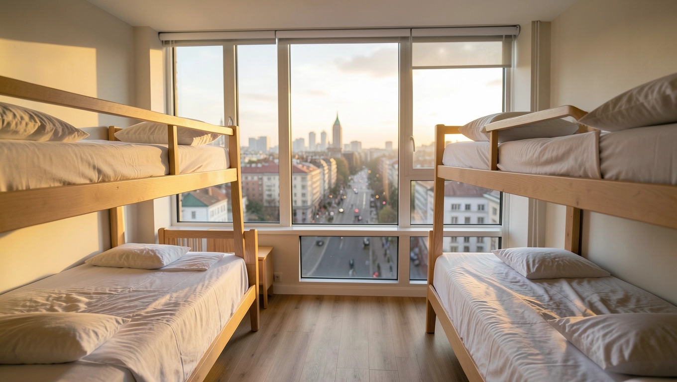 Pokoje w hostelu przy Dworcu Zachodnim