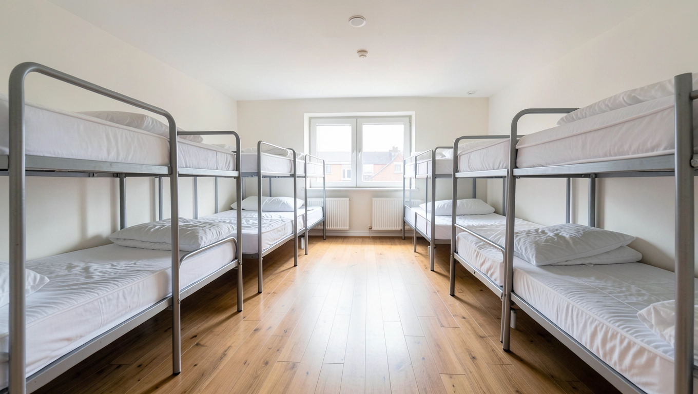 Pokoje wieloosobowe w hostelach Katowice Załęże