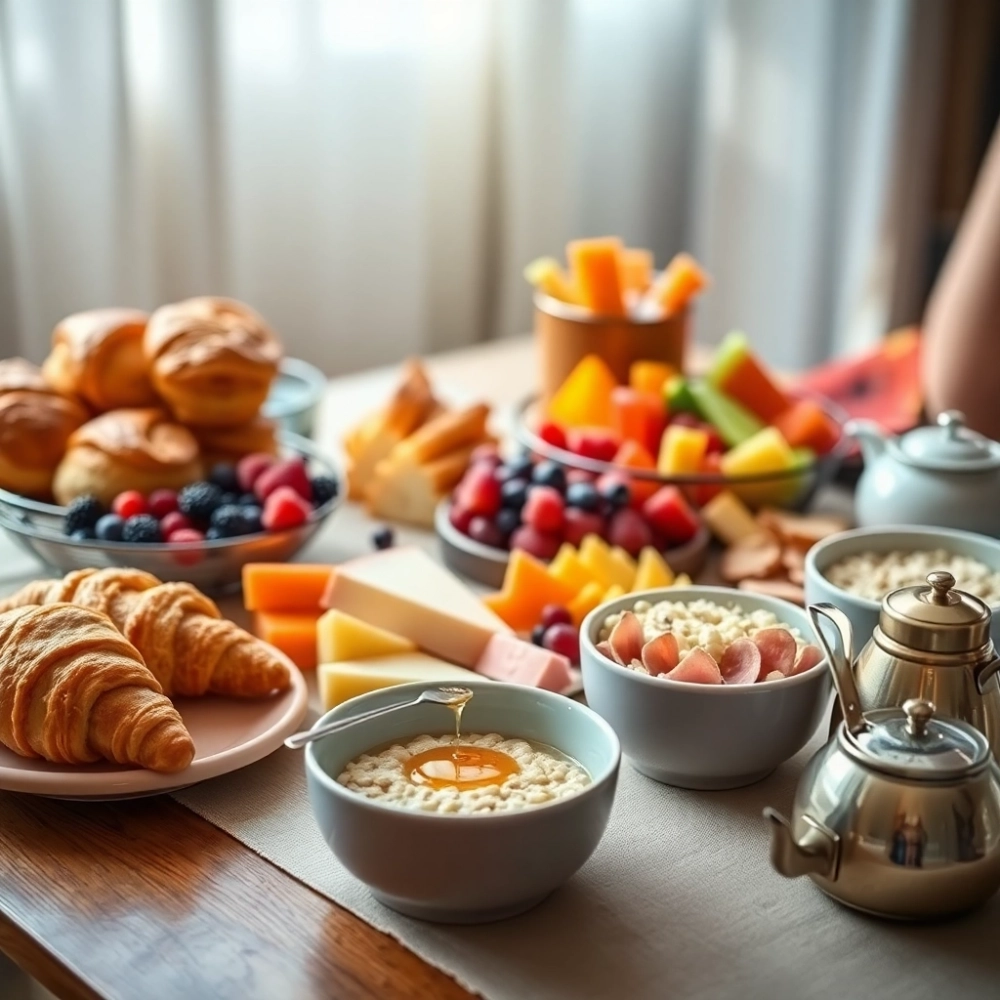 Śniadanie kontynentalne w hotelu