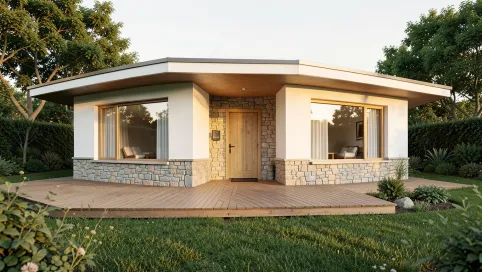 dom w stylu bungalow