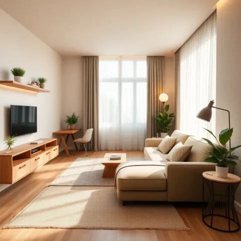 Jak urządzić pokój dzienny z sypialnią 20m2