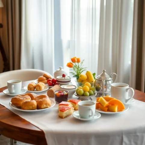 śniadania w hotelu