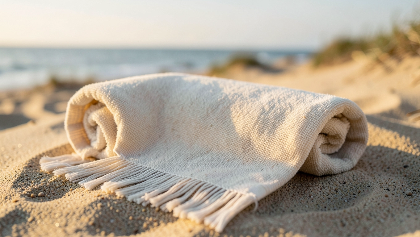 Turecki ręcznik bambusowy do sauny, na plażę i w podróż