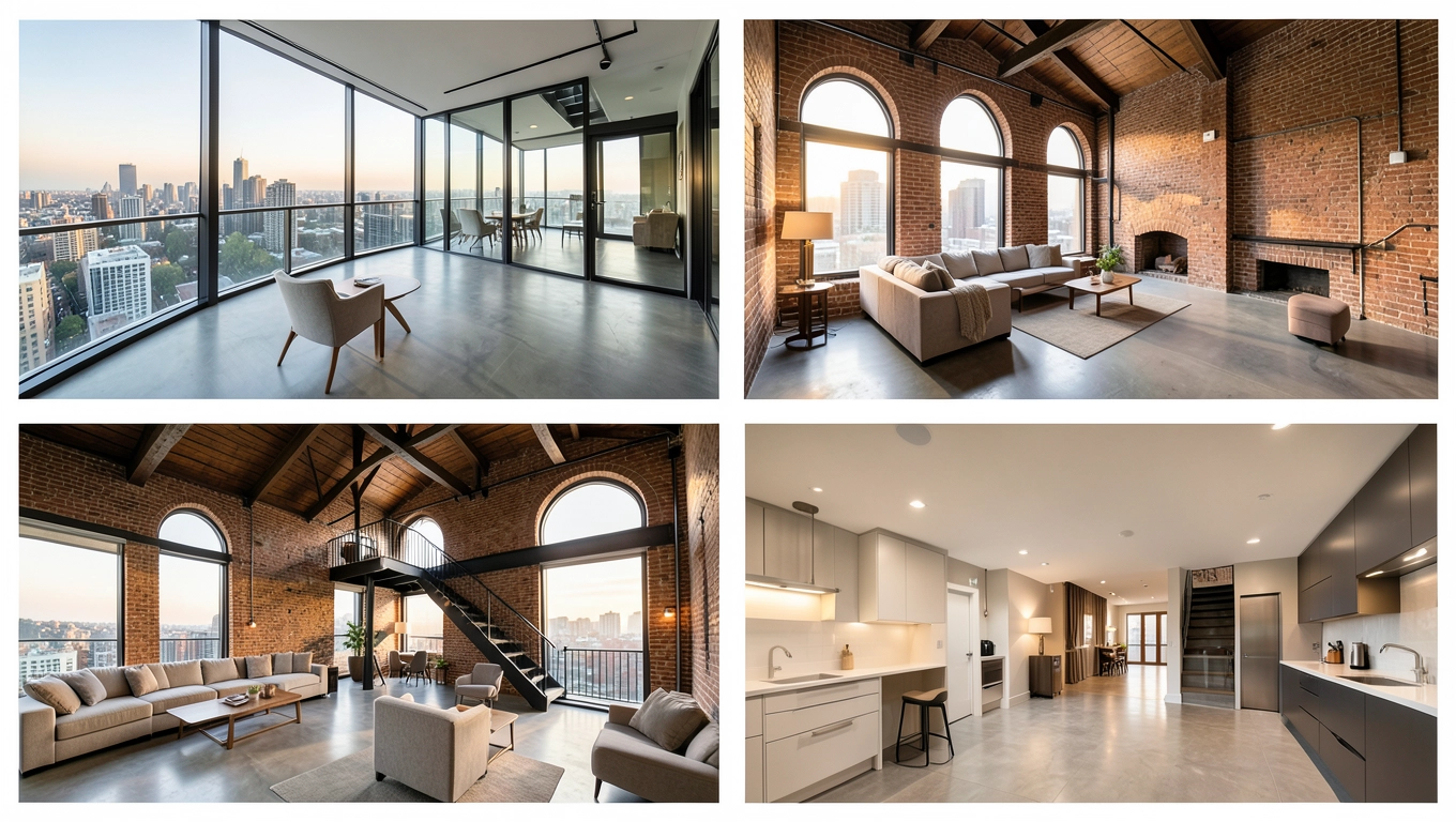 Typy apartamentów: penthouse, loft, duplex i apartment hotel