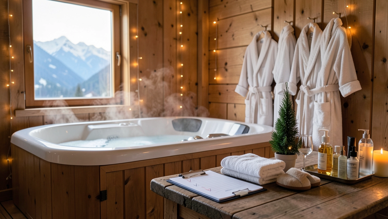 Wyposażenie apartamentu z jacuzzi w pokoju checklista do wydruku